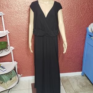 NY collection long black dress